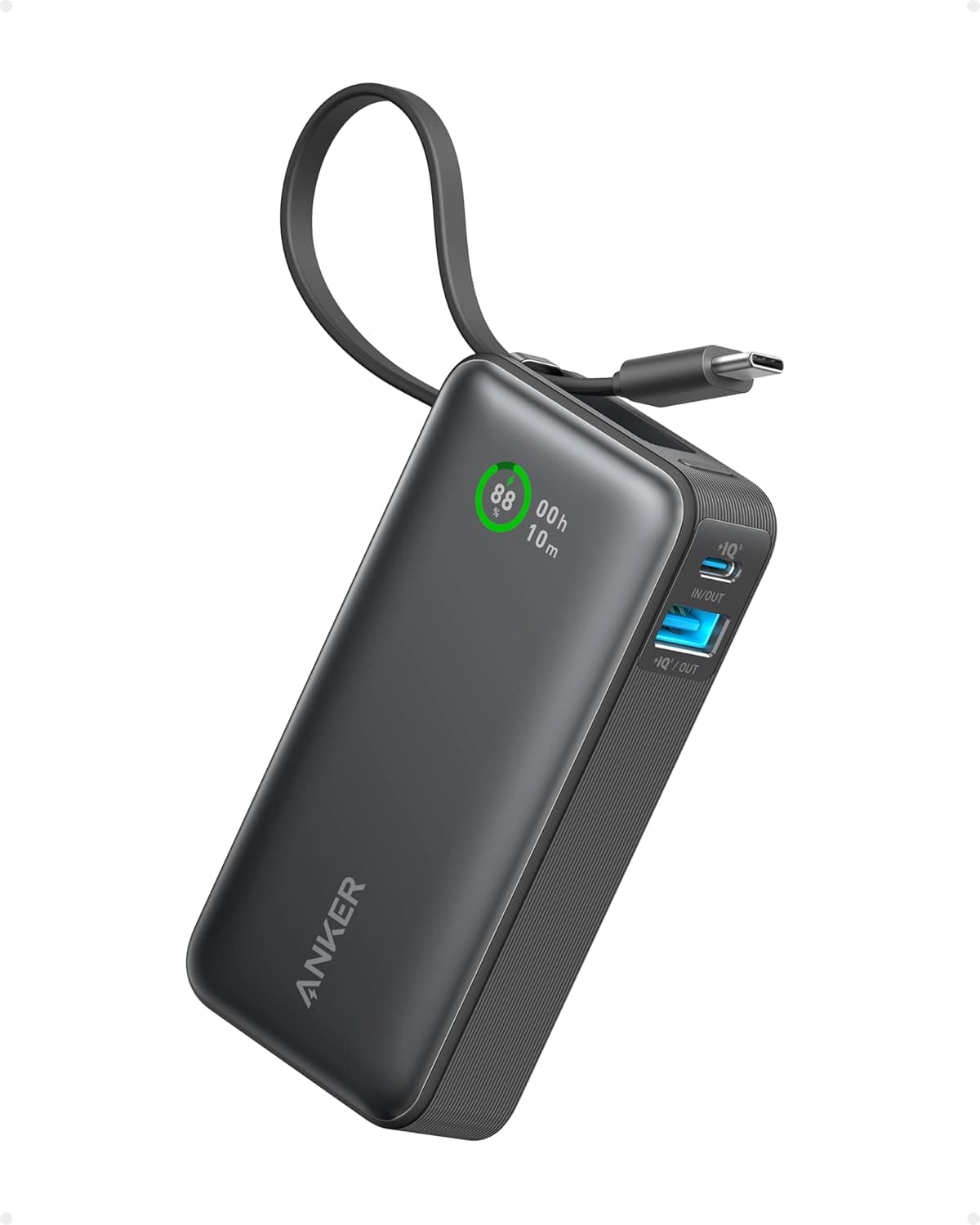 Anker Nano power bank with built-in USB-C cable