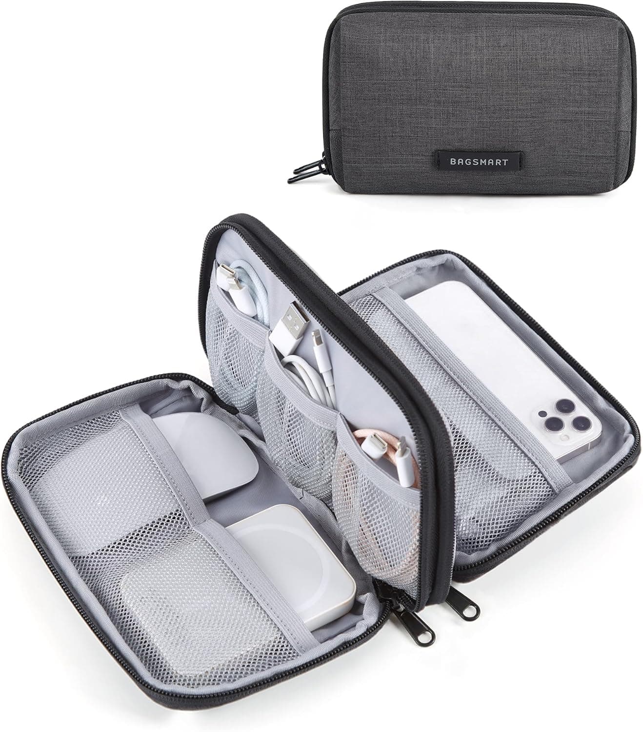 BAGSMART large electronics travel organizer case