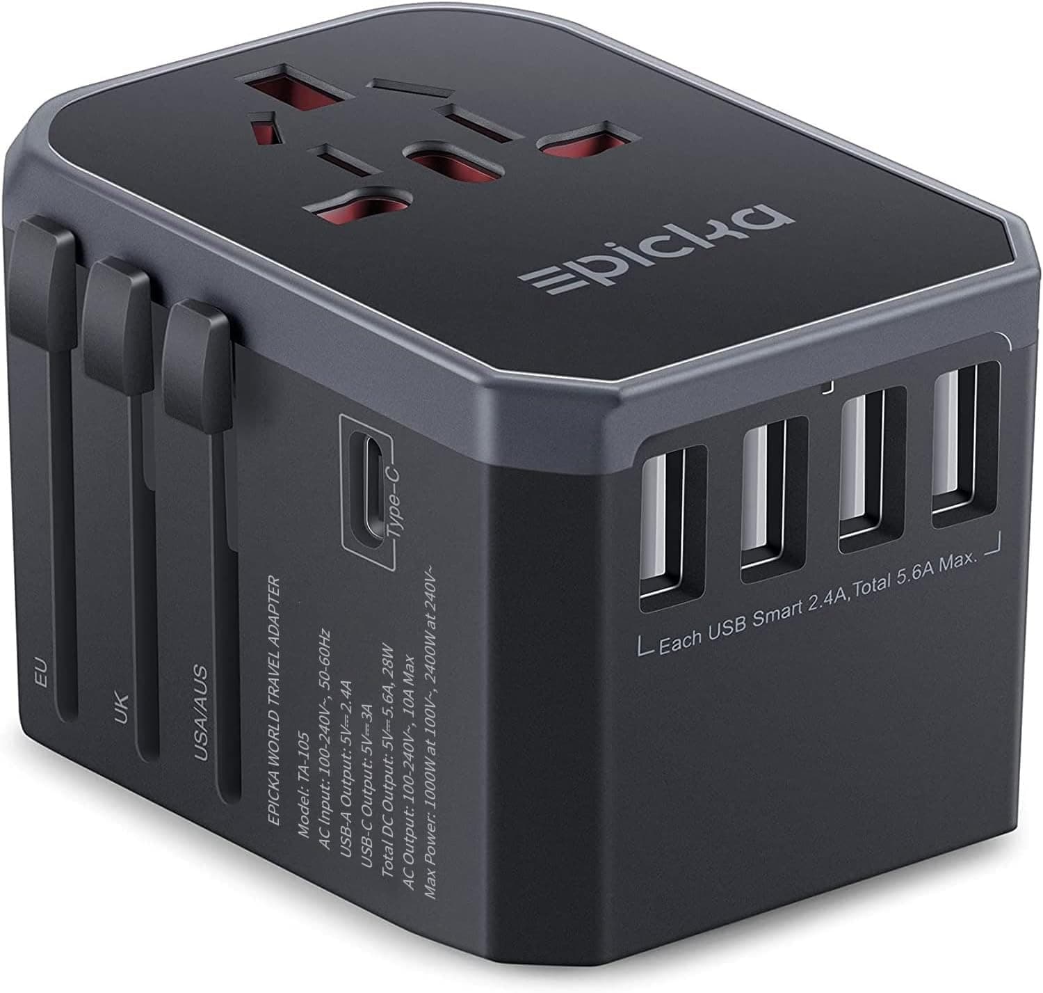 EPICKA universal travel adapter