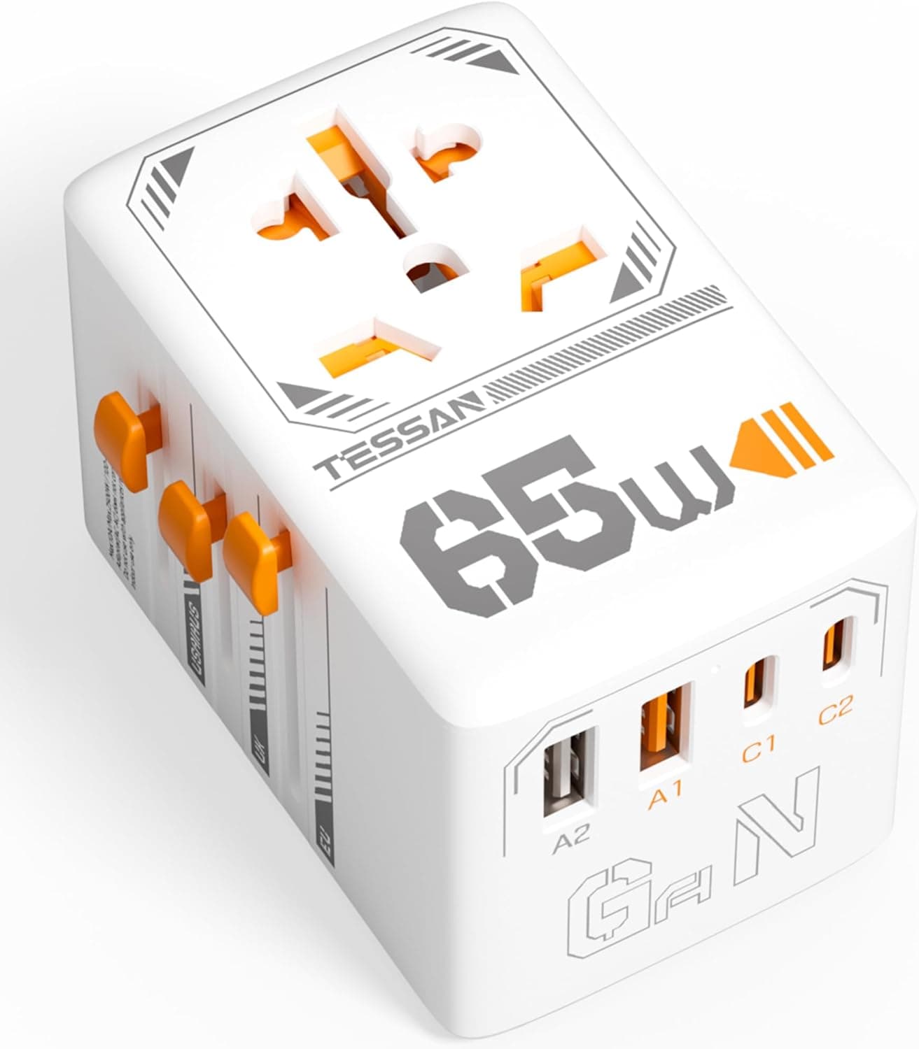 TESSAN 65W universal travel adapter